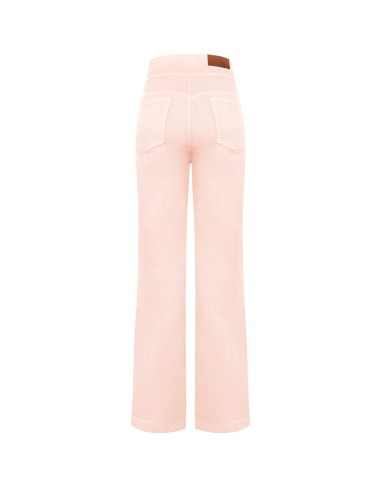 Rechte stretchjeans met hoge taille en knopen van Rinascimento