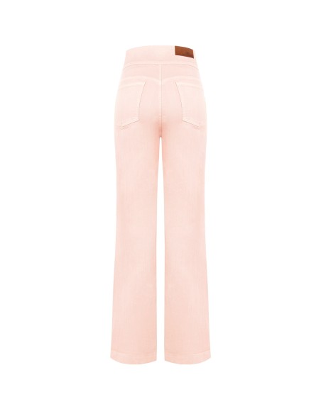 Rechte stretchjeans met hoge taille en knopen van Rinascimento