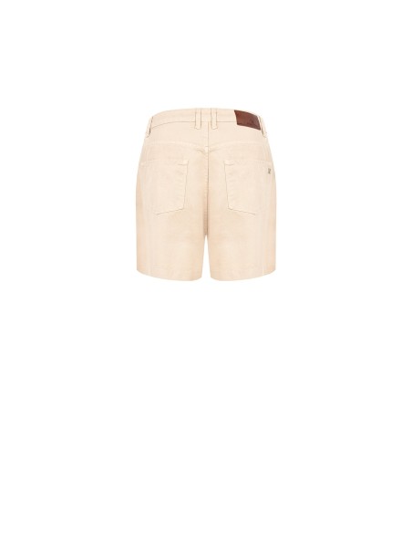 Wijde korte denim broek met plooien en glitter Rinascimento