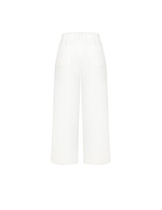 Wijde cropped jeans met elastische tailleband aan de achterkant van Rinascimento 2