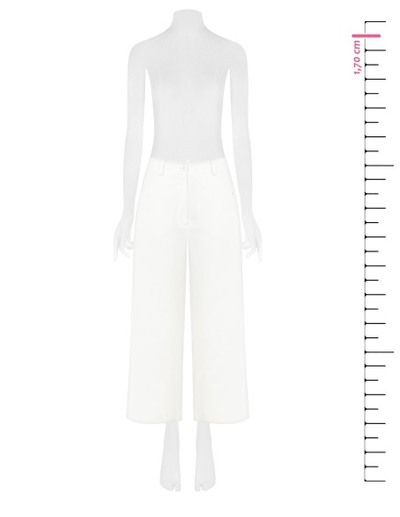 Wijde cropped jeans met elastische tailleband aan de achterkant van Rinascimento