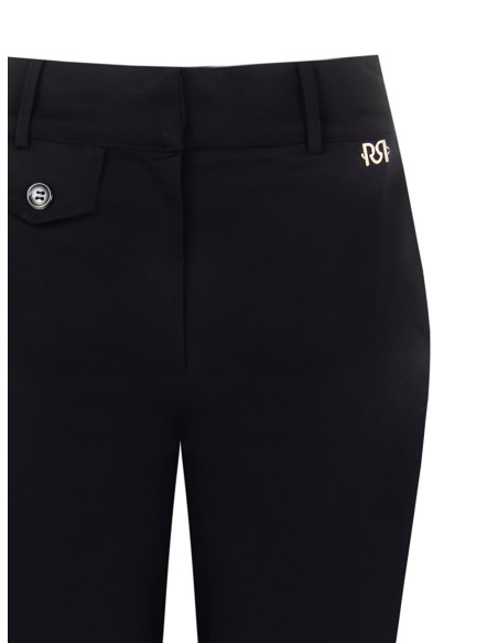 Cropped broek van katoenmix met zakken Rinascimento