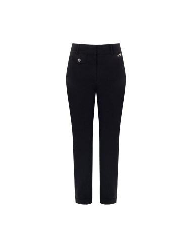 Cropped broek van katoenmix met zakken Rinascimento
