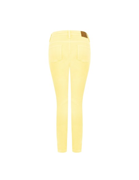 Skinny denim broek met knopen aan de zijkanten Rinascimento