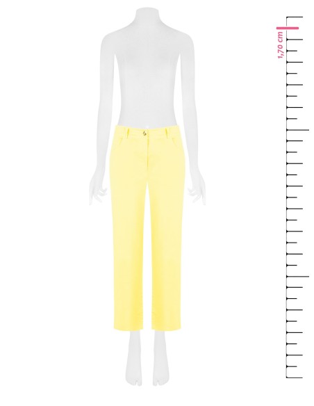 Cropped broek van stretchstof van Rinascimento