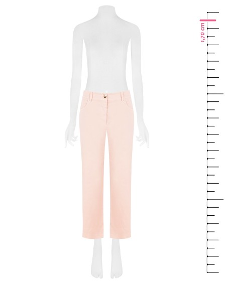Cropped broek van stretchstof van Rinascimento