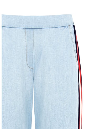 Palazzo-jeans met zijbanden en elastiek aan de achterkant van Rinascimento