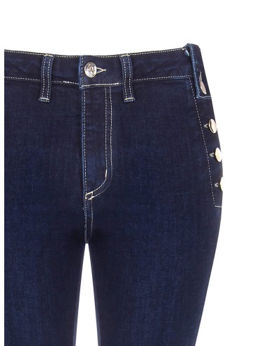 Skinnyjeans met knopen aan de zijkanten Rinascimento