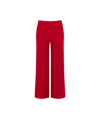 Cropped palazzobroek van scuba-crêpe met elastische taille van Rinascimento