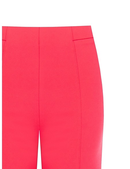 Cropped palazzobroek van scuba-crêpe met elastische taille van Rinascimento