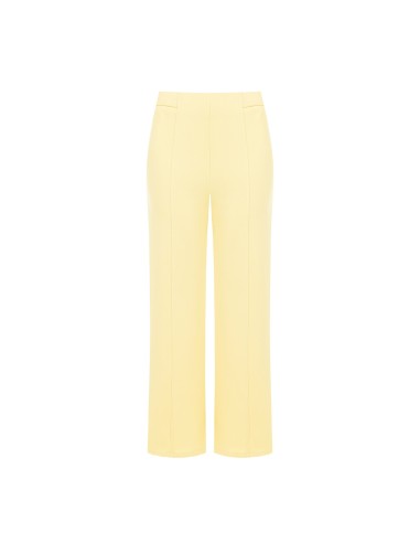 Cropped palazzobroek van scuba-crêpe met elastische taille van Rinascimento