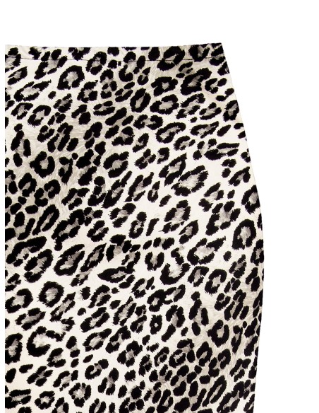 Lange kokerrok van viscose met elastische tailleband van Rinascimento
