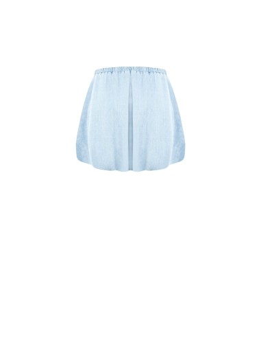 Denim ballon-minirok met zakken van Rinascimento