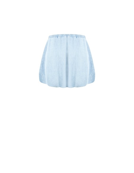 Denim ballon-minirok met zakken van Rinascimento