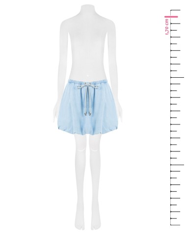 Denim ballon-minirok met zakken van Rinascimento