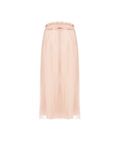 Lange rok van georgette met elastische taille en volant van Rinascimento 2