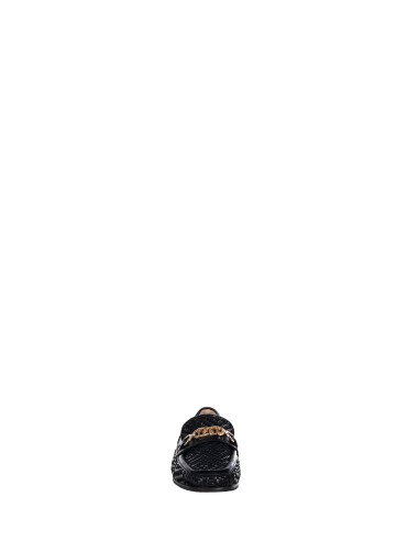 Mocassins van gevlochten stof met ruitpatroon en metalen RR-logoafwerking van Rinascimento