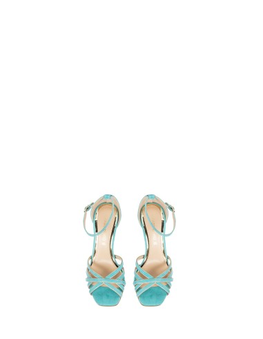Rinascimento sandalen met hoge hak van imitatie-suède
