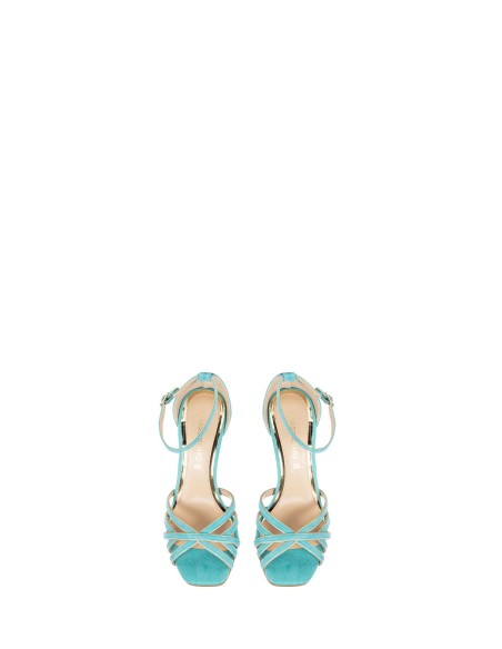 Rinascimento sandalen met hoge hak van imitatie-suède
