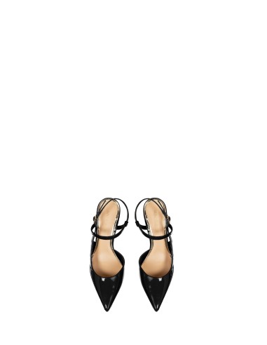 Slingback pumps met middelhoge hak van lakleer Rinascimento