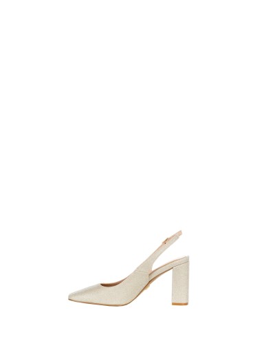 Glitter slingback pumps met hoge hak en vierkante neus Rinascimento