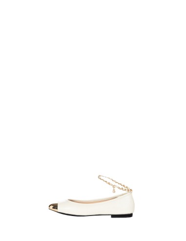 Ballerina’s met vintage-effect en metalen neus Rinascimento