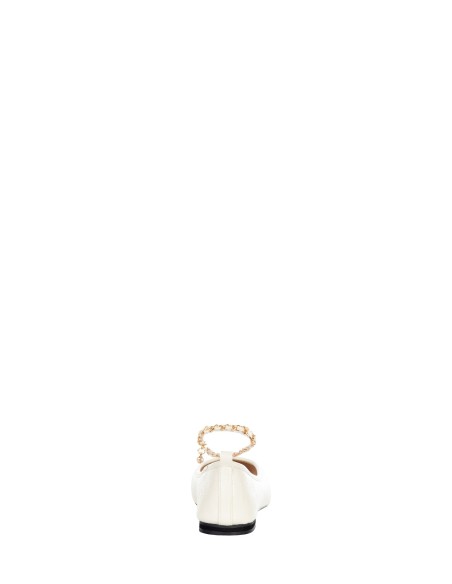Ballerina’s met vintage-effect en metalen neus Rinascimento