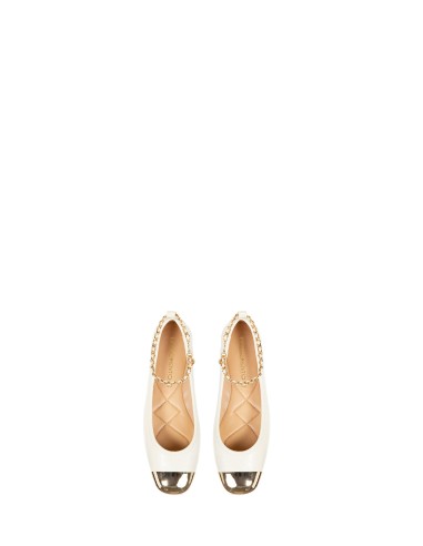 Ballerina’s met vintage-effect en metalen neus Rinascimento