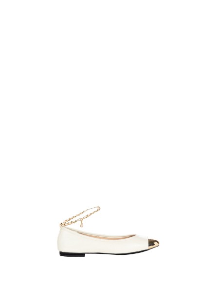 Ballerina’s met vintage-effect en metalen neus Rinascimento