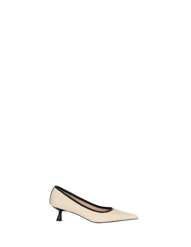Canvas-look pumps met lage hak Rinascimento
