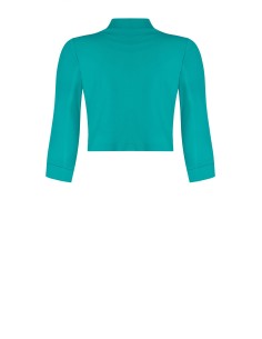 Curvy bolero schouderbedekking open in scuba-crêpe van Rinascimento Curvy 2