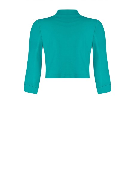 Curvy bolero schouderbedekking open in scuba-crêpe van Rinascimento Curvy
