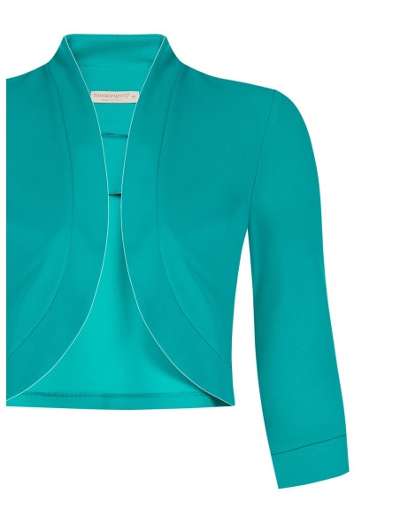 Curvy bolero schouderbedekking open in scuba-crêpe van Rinascimento Curvy