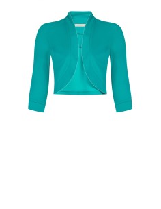Curvy bolero schouderbedekking open in scuba-crêpe van Rinascimento Curvy