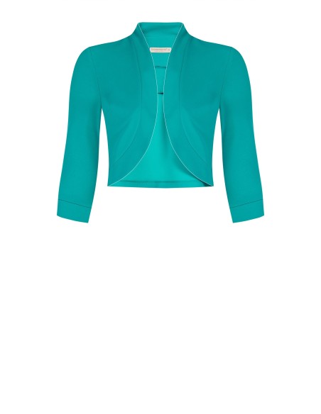 Curvy bolero schouderbedekking open in scuba-crêpe van Rinascimento Curvy