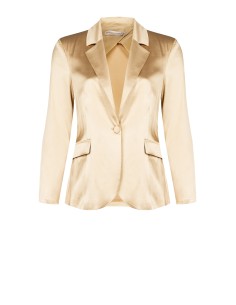Getailleerde blazer met één knoop van satijn – Rinascimento Curvy