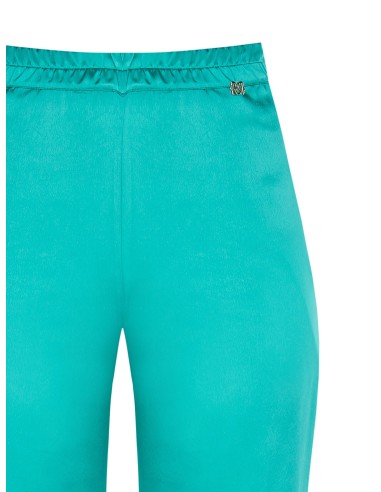 Curvy-broek van satijn aan de voorkant en viscose aan de achterkant – Rinascimento Curvy