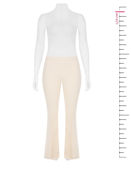 Curvy broek met wijde pijpen van technische stof en zijrits van Rinascimento