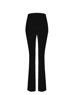 Rinascimento broek met wijde pijpen van technische stof en hoge tailleband 2