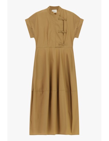 Lange jurk met korte mouwen en knoopsluiting Dixie