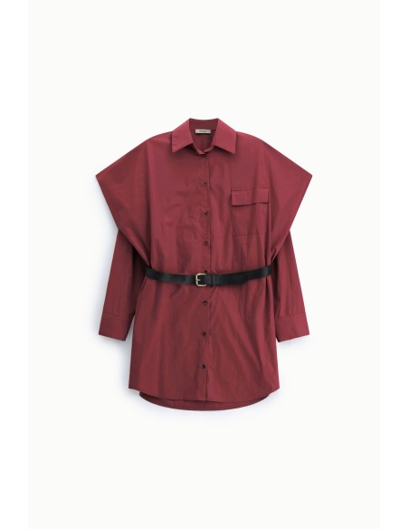 Oversized hemdjurk met riem en zak van Dixie