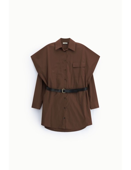 Oversized hemdjurk met riem en zak van Dixie