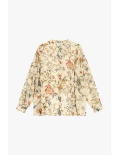 Dixie Bloes met Bloemenprint, Lange Mouwen en Verborgen Sluiting