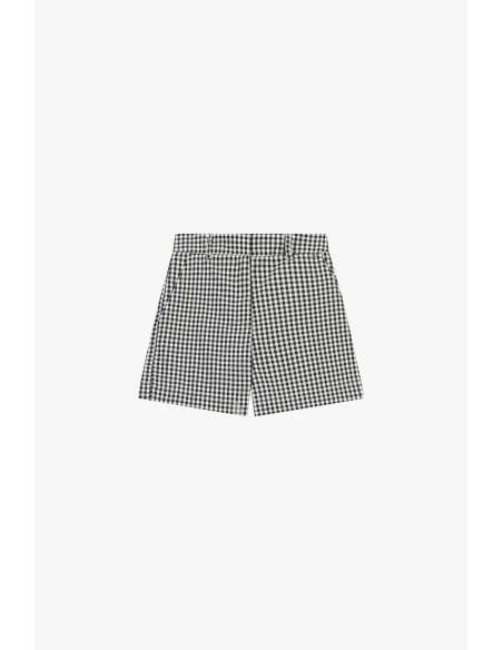 Dixie geruite shorts met normale pasvorm en middelhoge taille
