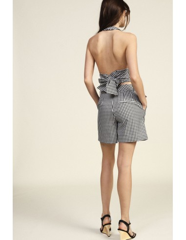Dixie geruite shorts met normale pasvorm en middelhoge taille