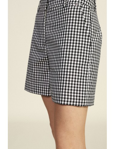 Dixie geruite shorts met normale pasvorm en middelhoge taille
