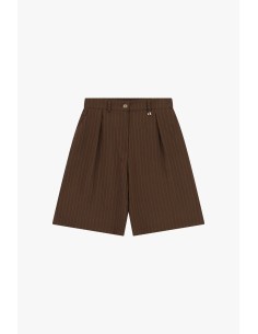 Gestreepte shorts met plooien en zijzakken van Dixie 2