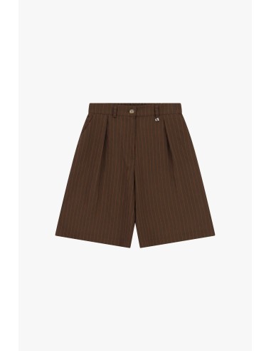 Gestreepte shorts met plooien en zijzakken van Dixie