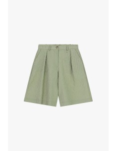 Gestreepte shorts met plooien en zijzakken van Dixie
