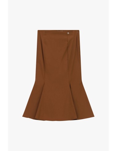 Lange uitlopende rok met hoge taille, effen, Dixie